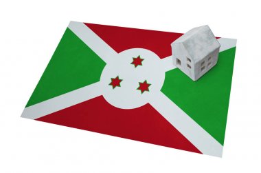 Bir bayrak - Burundi üzerinde küçük ev