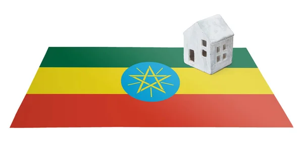 Huisje op een vlag - Ethiopië — Stockfoto