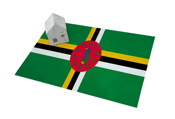 Huisje op een vlag - Dominica — Stockfoto