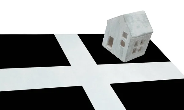 Petite maison sur un drapeau - Cornouailles — Photo
