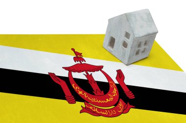 Bir bayrak - Brunei üzerinde küçük ev