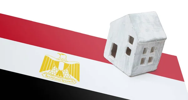 Small house on a flag - Egypt — Stock Photo, Image