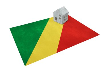 Bir bayrak - Kongo üzerinde küçük ev