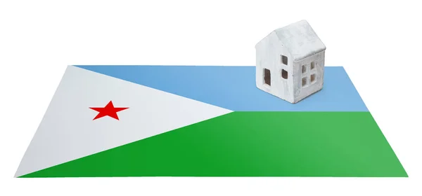 Petite maison sur un drapeau - Djibouti — Photo