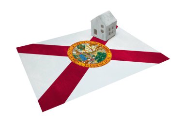 Bir bayrak - Florida üzerinde küçük ev