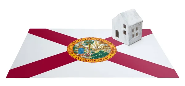 Small house on a flag - Florida — Stock Photo, Image