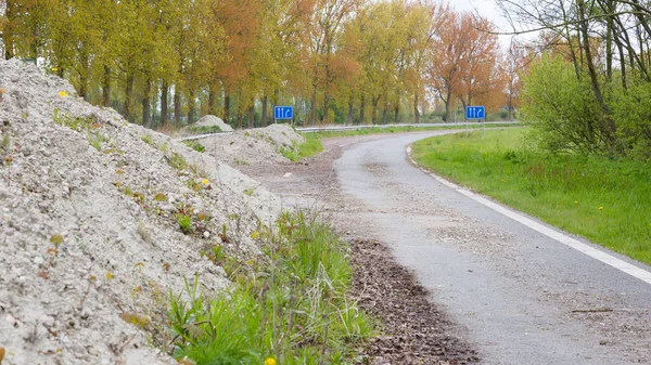 Abandoned road in the Netherlands — Stock Photo, Image
