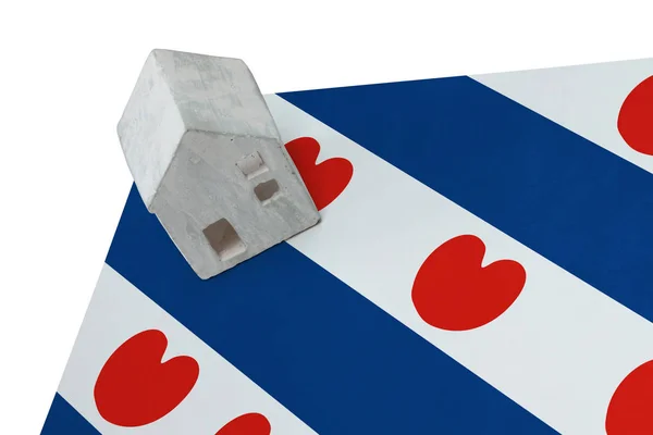 Small house on a flag - Friesland — Stock Photo, Image