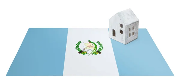 Small house on a flag - Guatemala — Stock Photo, Image