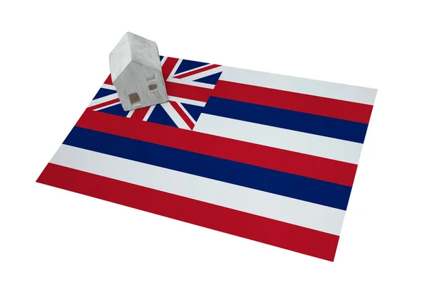 Small house on a flag - Hawaii — Stock Photo, Image