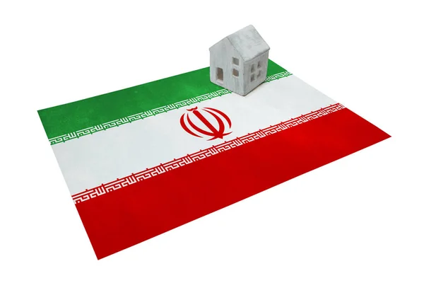 Piccola casa su una bandiera - Iran — Foto Stock