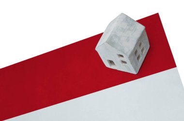 Bir bayrak - Endonezya üzerinde küçük ev