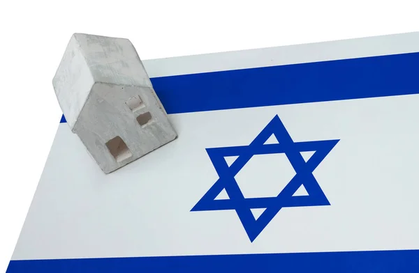 플래그-이스라엘에 작은 집 — 스톡 사진