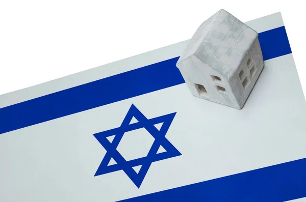在国旗-以色列上的小房子 — 图库照片