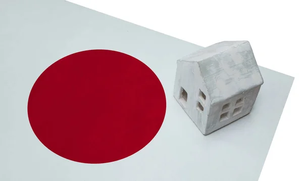 La casita sobre la bandera - Japón —  Fotos de Stock