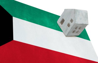 Bir bayrak - Kuveyt üzerinde küçük ev