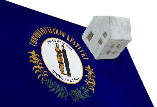 Petite maison sur un drapeau - Kentucky — Photo
