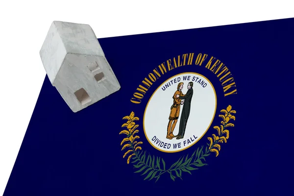 Petite maison sur un drapeau - Kentucky — Photo