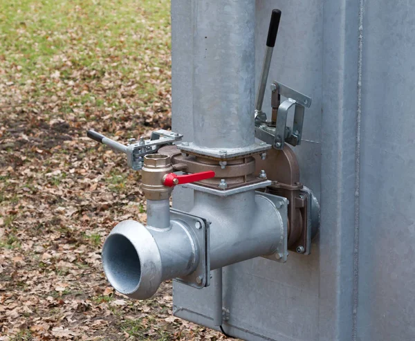 Close-up van water ventiel sanitair — Stockfoto