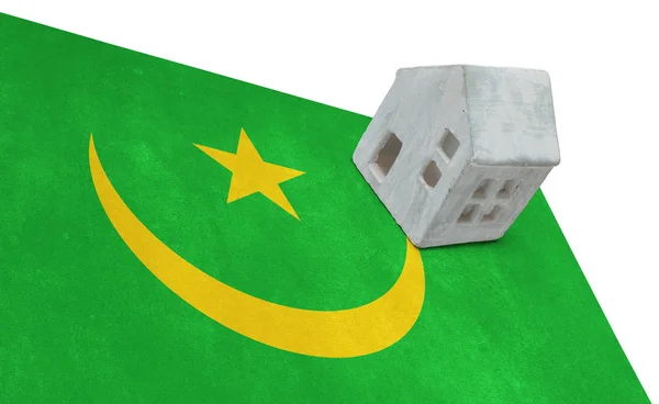 Mały dom na flagę - Mauretania — Zdjęcie stockowe