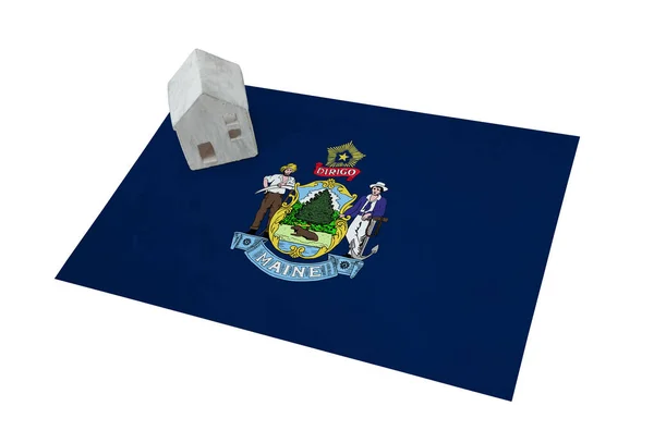 Huisje op een vlag - Maine — Stockfoto