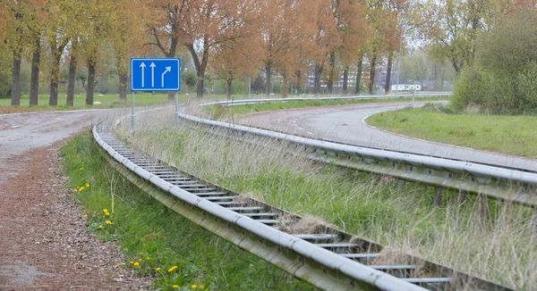 Abandoned road in the Netherlands — Stock Photo, Image