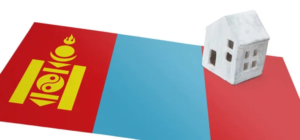 Huisje op een vlag - Mongolië — Stockfoto