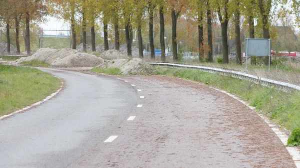 Abandoned road in the Netherlands — Stock Photo, Image