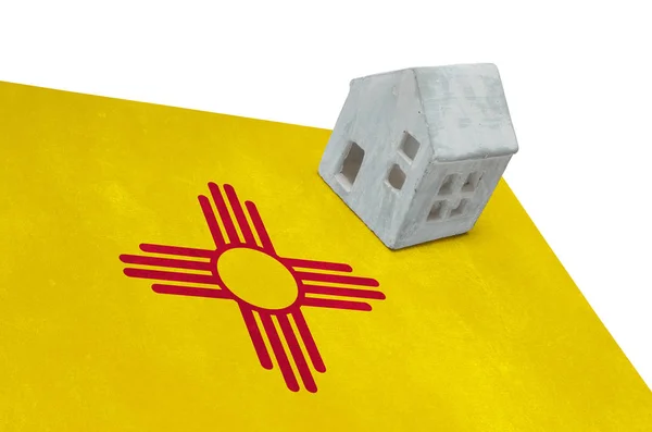 Small house on a flag - New Mexico — Stock Photo, Image