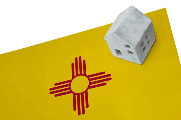 Small house on a flag - New Mexico — Stock Photo, Image