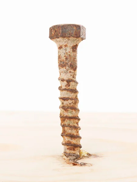 녹슨된 오래 된 나사 분리 — 스톡 사진