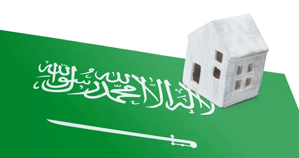 Litet hus på en flagga - Saudiarabien — Stockfoto