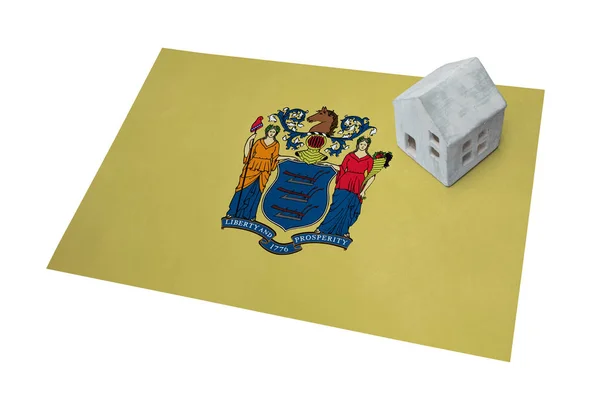 Kis ház a zászló - New Jersey — Stock Fotó