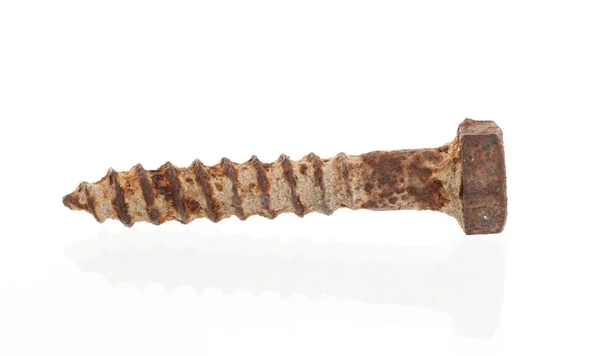 녹슨된 오래 된 나사 분리 — 스톡 사진