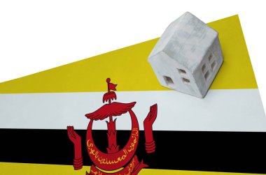 Bir bayrak - Brunei üzerinde küçük ev