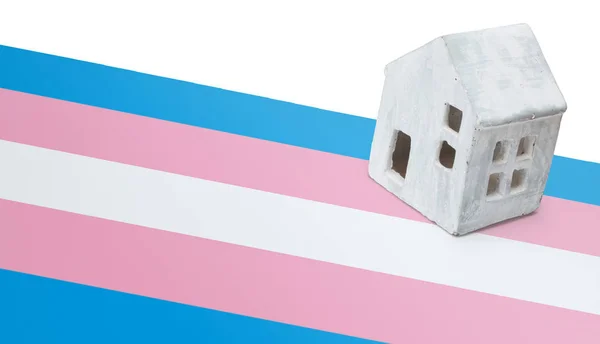 Huisje op een vlag - Transgender — Stockfoto