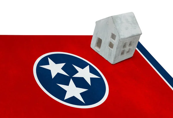 Small house on a flag - Tennessee — Stock Photo, Image