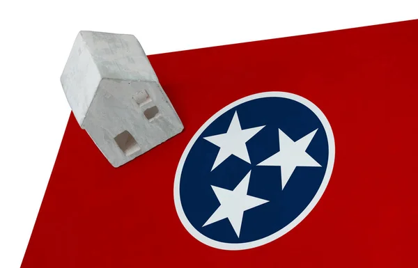 Small house on a flag - Tennessee — Stock Photo, Image