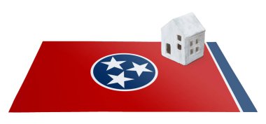 Bir bayrak - Tennessee üzerinde küçük ev