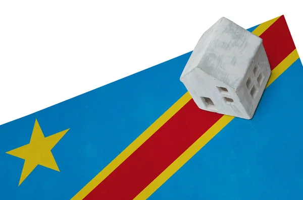 Small house on a flag - Congo — Stock Photo, Image