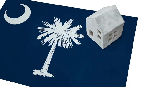 Petite maison sur un drapeau - Caroline du Sud — Photo