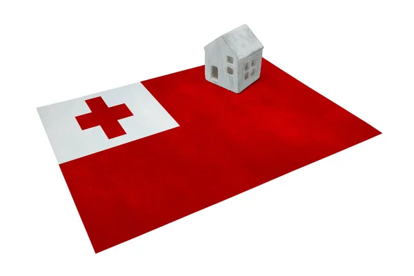 Small house on a flag - Tonga — Stock Photo, Image