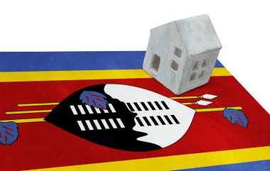 Bir bayrak - Svaziland üzerinde küçük ev