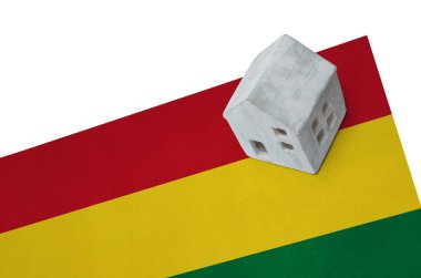 Bir bayrak - Bolivya üzerinde küçük ev