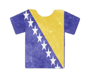 Basit t-shirt, flithy ve vintage bir görünüm