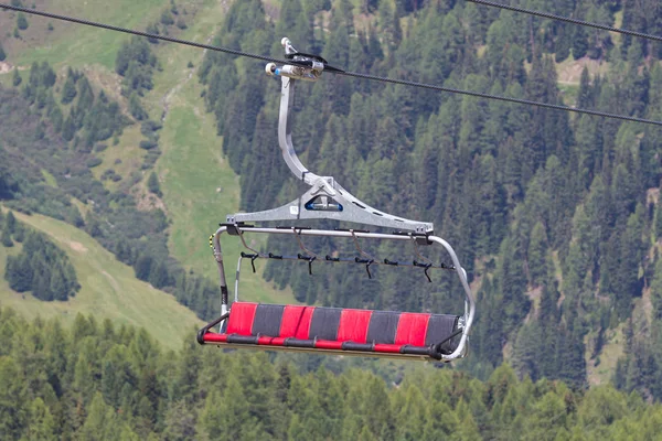 Ski lift chair in the Alps — Stock Photo, Image