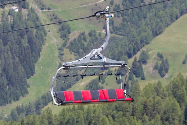 Ski lift chair in the Alps — Stock Photo, Image