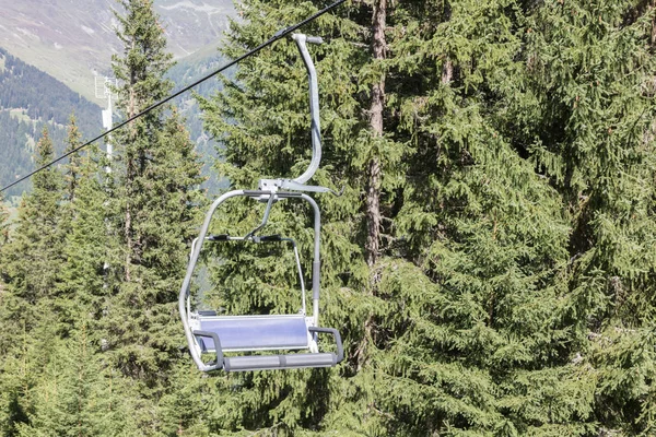 Ski lift chair in the Alps
