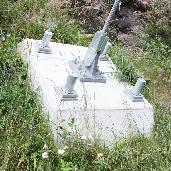 Metal sling cable and nut of hang bridge