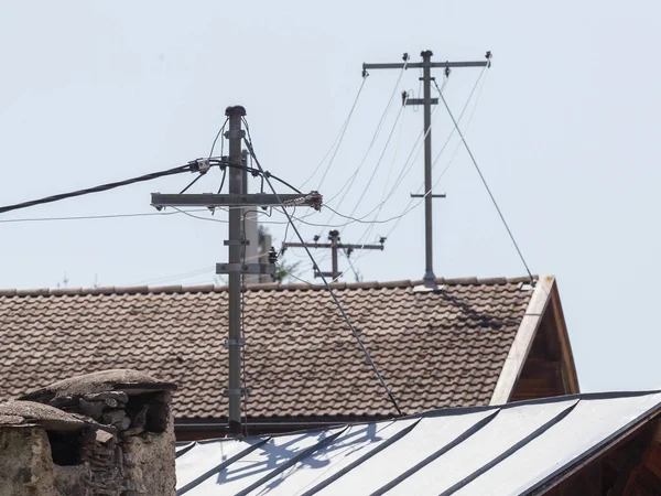 Suministro de energía para casas en Austria — Foto de Stock